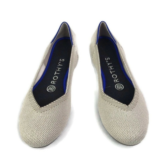 Rothy's Shoes - Rothys Womens Flax Birdseye Ballet Flats Beige